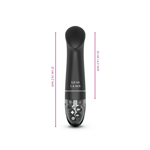Mystim Right on Ron Black Edition – вібратор з електростимуляцією для точки G, 16.5х3.6 см (чорний) - купити в Україні | Секс шоп SEX-SHOP.ua